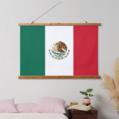 メキシコ国旗を掲げたウォールタペストリー 吊り下げ型タペストリー (寝室)