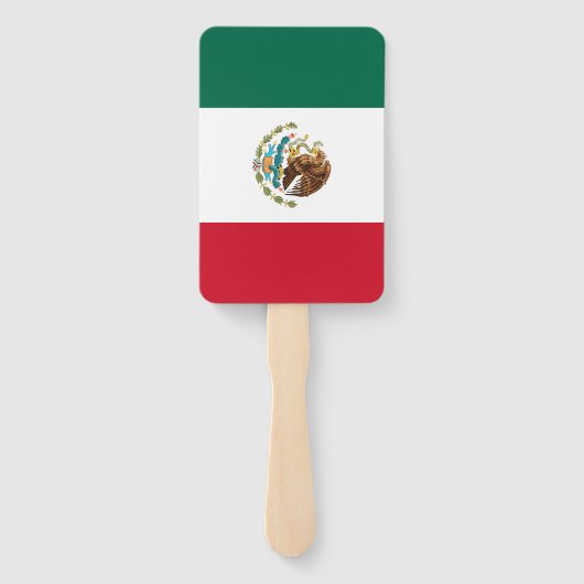 メキシコ国旗を掲げたハンドファンのセット ハンドファン (裏面)