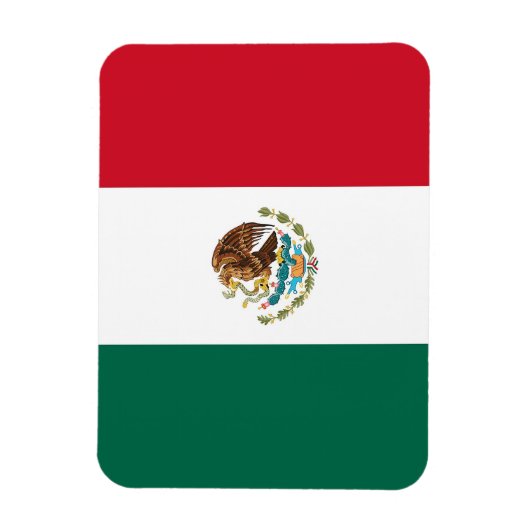 メキシコ国旗を掲げた愛国的なフレキシブル磁石 マグネット (縦)