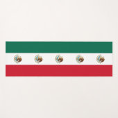 メキシコ国旗を掲げた愛国的なヨガマット ヨガマット (正面(横))