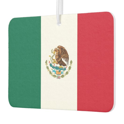 メキシコ国旗を掲げた車の新入生 カーエアーフレッシュナー (左)