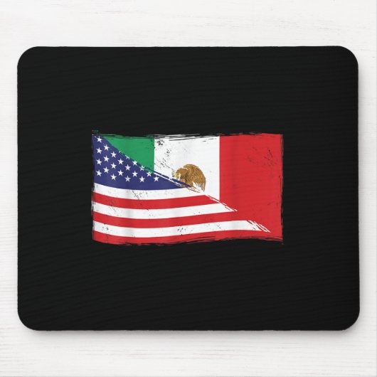 メキシコ国旗アメリカ誇りを持った国旗メキシコルーツ マウスパッド (正面)