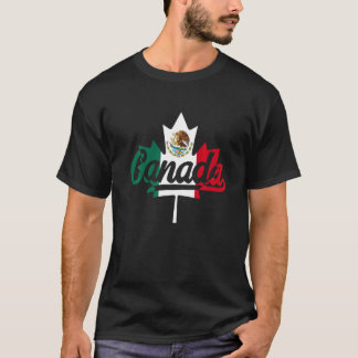 メキシコ国旗カナダ・メキシコ国旗1 Tシャツ