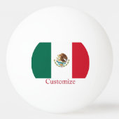メキシコ国旗サンダーカーブ 卓球ボール (裏面)