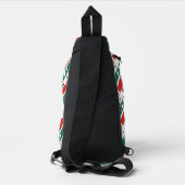 メキシコ国旗パーソナライズタイル柄 スリングバッグ (裏面)