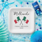 メキシコ国旗ファミリーリユニオン ペーパープレート (パーティー)