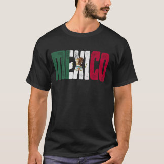 メキシコ国旗プライドメキシコヴィンテージデザイン Tシャツ