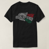 メキシコ国旗メキシコアステカのイーグルスタイルヘコ・アン・メックス Tシャツ (デザイン正面)