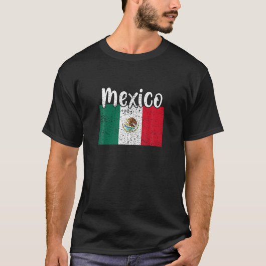 メキシコ国旗メキシコプライドメンズメキシコ旅行私 Tシャツ (正面)