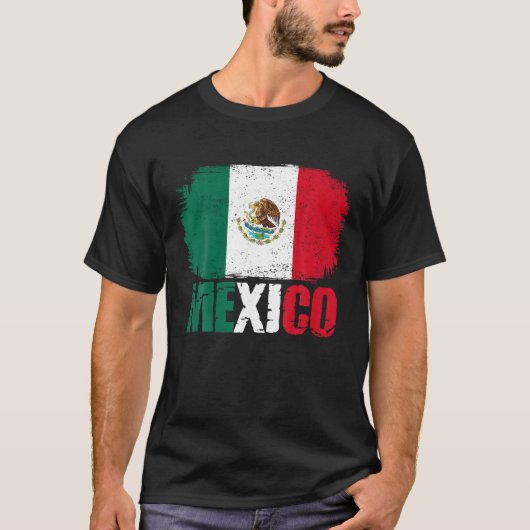 メキシコ国旗メキシコプライドTシャツ Tシャツ (正面)