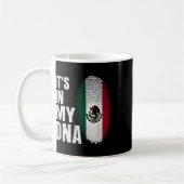 メキシコ国旗メキシコ私のDna コーヒーマグカップ (左)