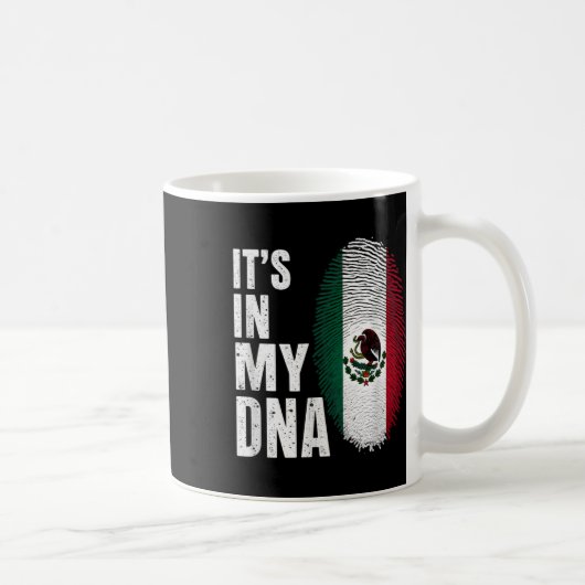 メキシコ国旗メキシコ私のDna コーヒーマグカップ (右)