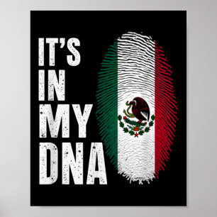 メキシコ国旗メキシコ私のDna ポスター