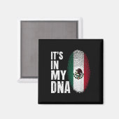 メキシコ国旗メキシコ私のDna マグネット (正面/裏面)