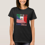 メキシコ国旗メ誇りを持ったキシカン国旗 Tシャツ (正面)