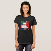 メキシコ国旗メ誇りを持ったキシカン国旗 Tシャツ (正面フル)