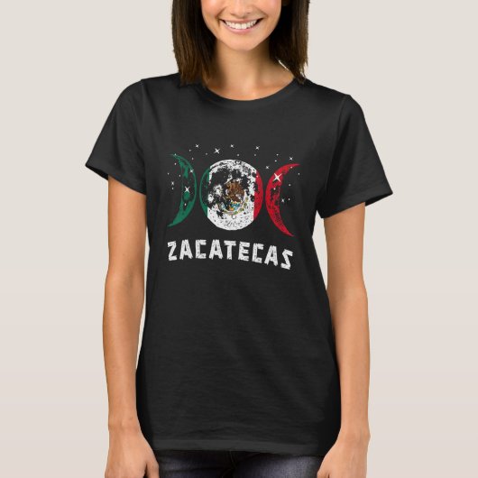 メキシコ国旗ラブサカテカスメキシコバケーション1 Tシャツ (正面)
