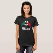 メキシコ国旗ラブメキシコ4 Tシャツ (正面フル)