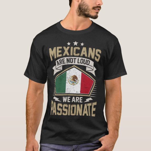 メキシコ国旗情熱的メキシコ人女性 Tシャツ (正面)