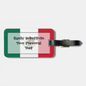 メキシコ国旗簡単ID個人 ラゲッジタグ (裏面横)