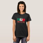 メキシコ国旗16日9月ビバメキシコ独立国 Tシャツ (正面フル)