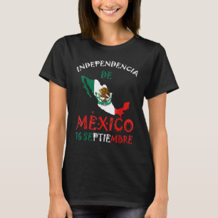 メキシコ国旗16日9月メキシコ独立記念日 Tシャツ