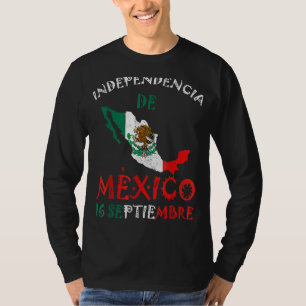 メキシコ国旗16日9月メキシコ独立記念日 Tシャツ