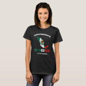 メキシコ国旗16日9月メキシコ独立記念日 Tシャツ (正面フル)