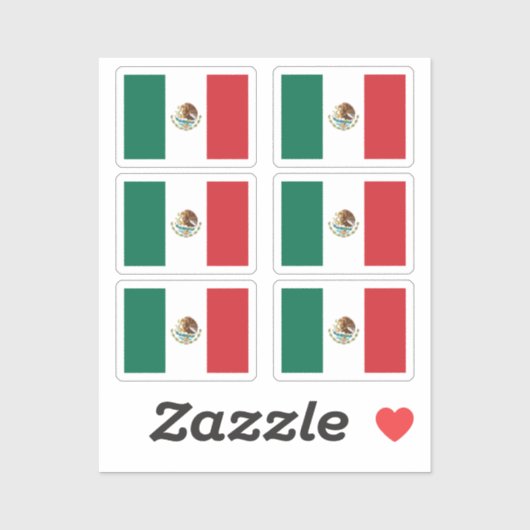 メキシコ国旗6のコレクションパック シール (シート)