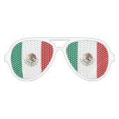 メキシコ国旗 アビエーターサングラス (正面)