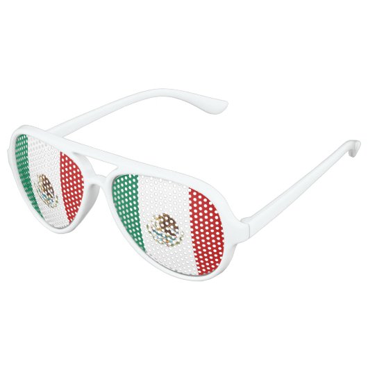 メキシコ国旗 アビエーターサングラス (アングル)