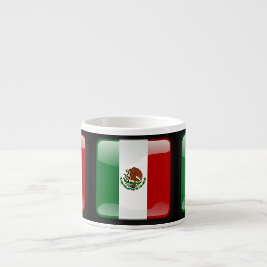 メキシコ国旗 エスプレッソカップ (正面)