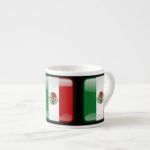 メキシコ国旗 エスプレッソカップ (正面右)