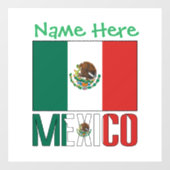 メキシコ国旗 オーダーメイド ウィンドウサイン (シート)