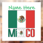メキシコ国旗 オーダーメイド ウィンドウサイン (シート2)