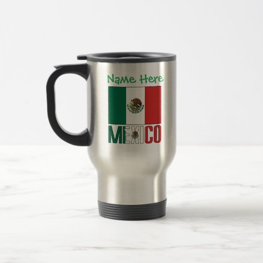 メキシコ国旗 オーダーメイド トラベルマグ (左)