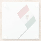 メキシコ国旗 ガラスコースター (裏面)