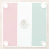 メキシコ国旗 ガラスコースター (裏面)