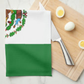 メキシコ国旗 キッチンタオル (四つ折り)