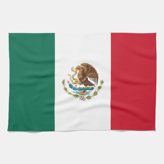 メキシコ国旗 キッチンタオル (横)