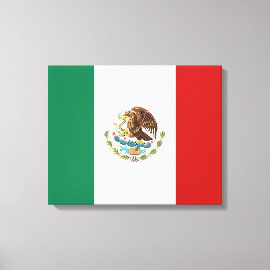 メキシコ国旗 キャンバスプリント (正面)