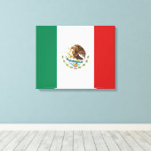 メキシコ国旗 キャンバスプリント (インサイチュ (ウッドフロア))