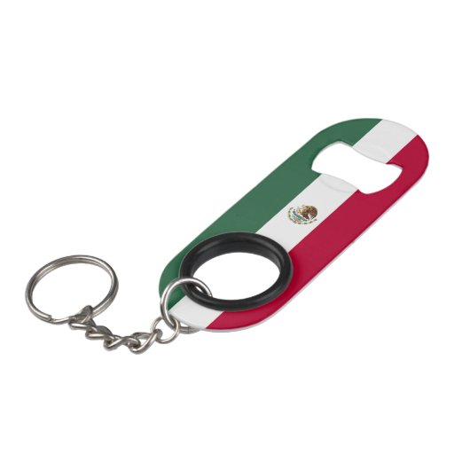 メキシコ国旗 キーホルダー栓抜き (正面アングル)