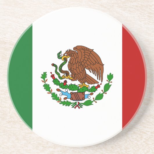 メキシコ国旗 コースター (正面)