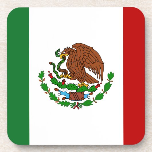 メキシコ国旗 コースター (正面)