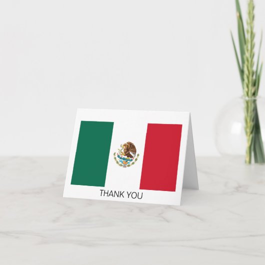 メキシコ国旗 サンキューカード (正面)