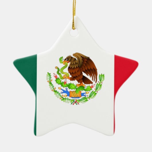 メキシコ国旗 セラミックオーナメント (正面)