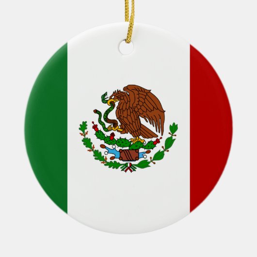 メキシコ国旗 セラミックオーナメント (正面)