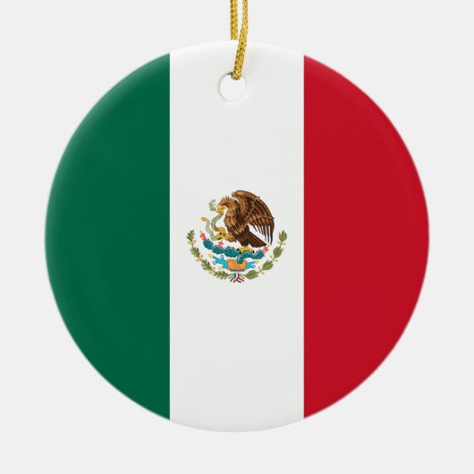 メキシコ国旗 セラミックオーナメント (正面)