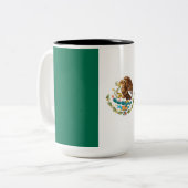 メキシコ国旗 ツートーンマグカップ (正面左)